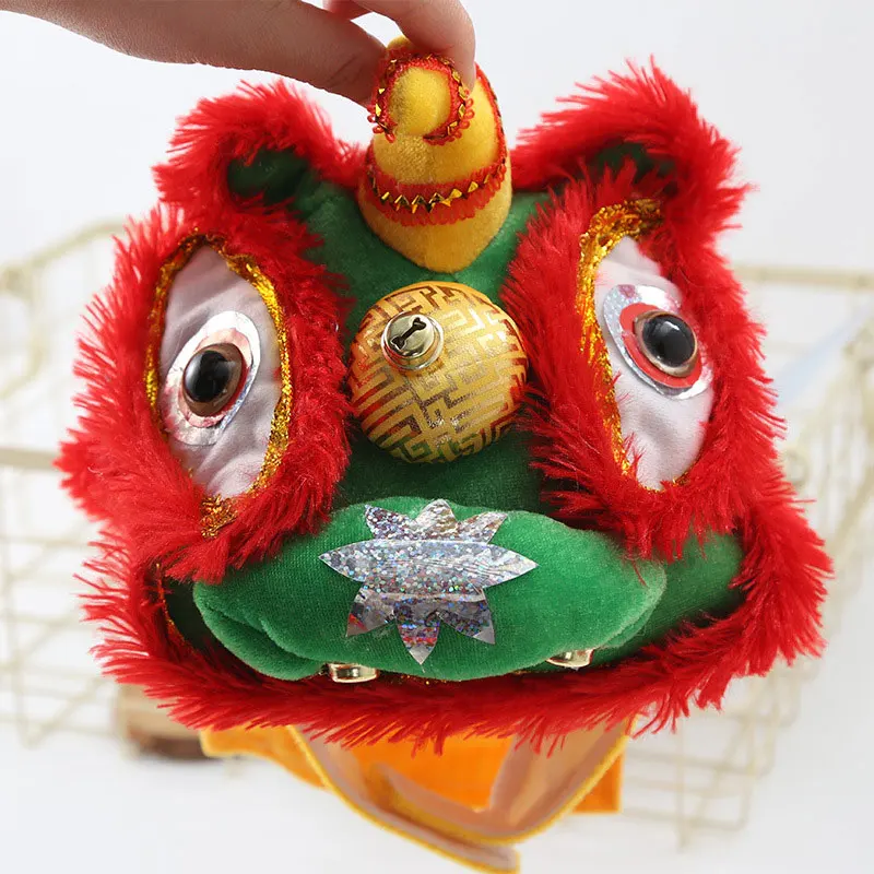 

Cute Lion Dances Dog Costume with Horn New Year Cat Dog Clothes for Small Medium Large Dogs P7Ding