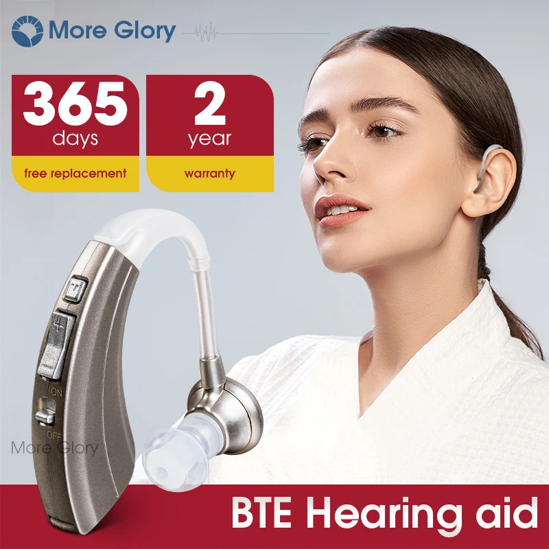 Цифровой слуховой аппарат More Glory мини усилитель звука 500 + время работы от