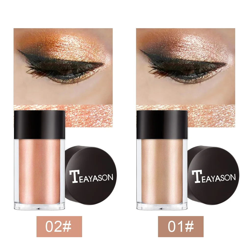 1 флакон 8 цветов тени для век земного цвета блестящая матовая мерцающая пудра