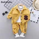 Детская хлопковая куртка, штаны, 3 шт.компл., для мальчиков и девочек
