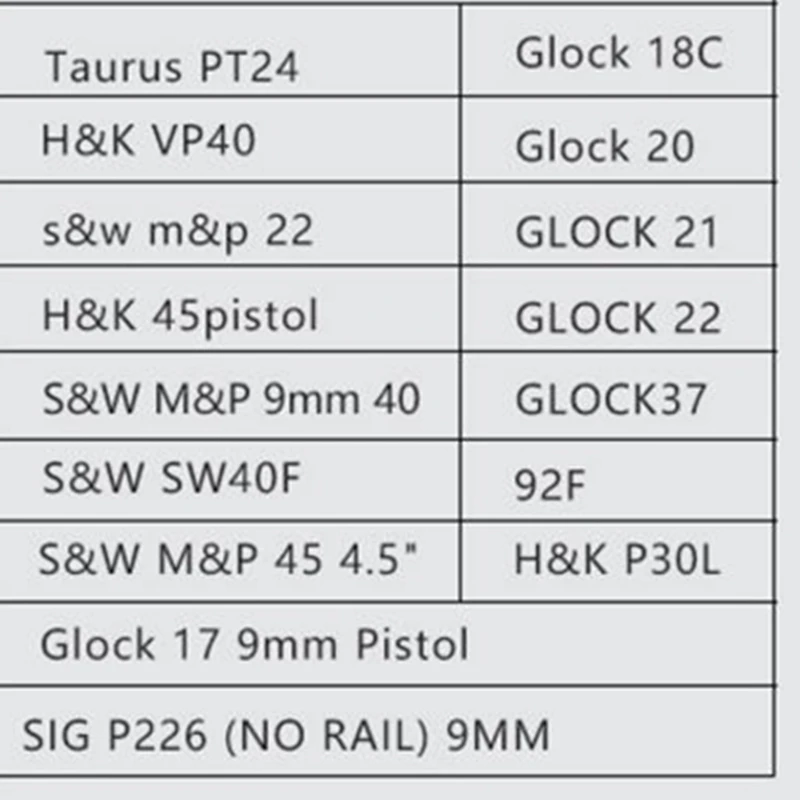 Тактическая кобура для пистолета с QLS 17 Glock 18C 20 21 22 37 Sig Sauer P226 Taurus PT24 9 мм чехол