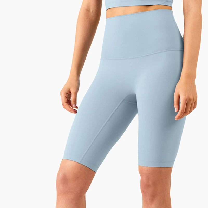 

Женские велосипедные шорты без швов, с высокой талией и эффектом потертости