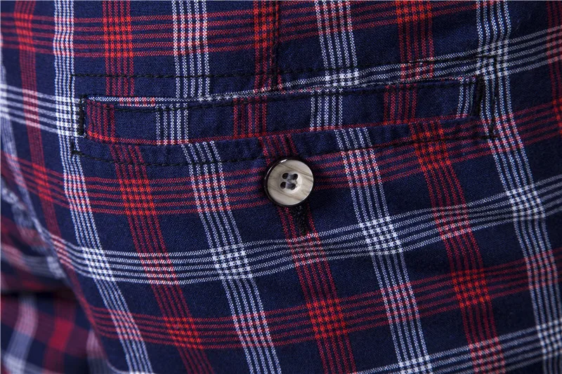 

New Summer Plaid Knee Length Shorts Men 100% Cotton High Quality Fitness Men's Short Pants Casual Fashion Male Shorts