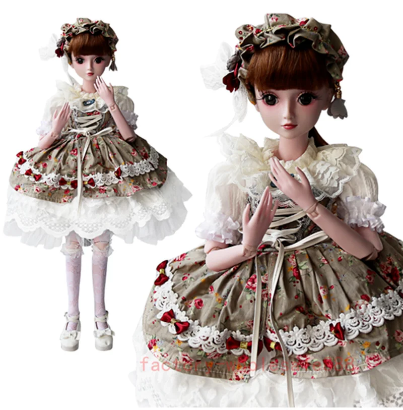 

Новинка, 60 см, Ball1/3 BJD, шарнирная кукла, женские глаза, свободный макияж для лица, полный комплект одежды, подарок на день рождения, горячие игр...