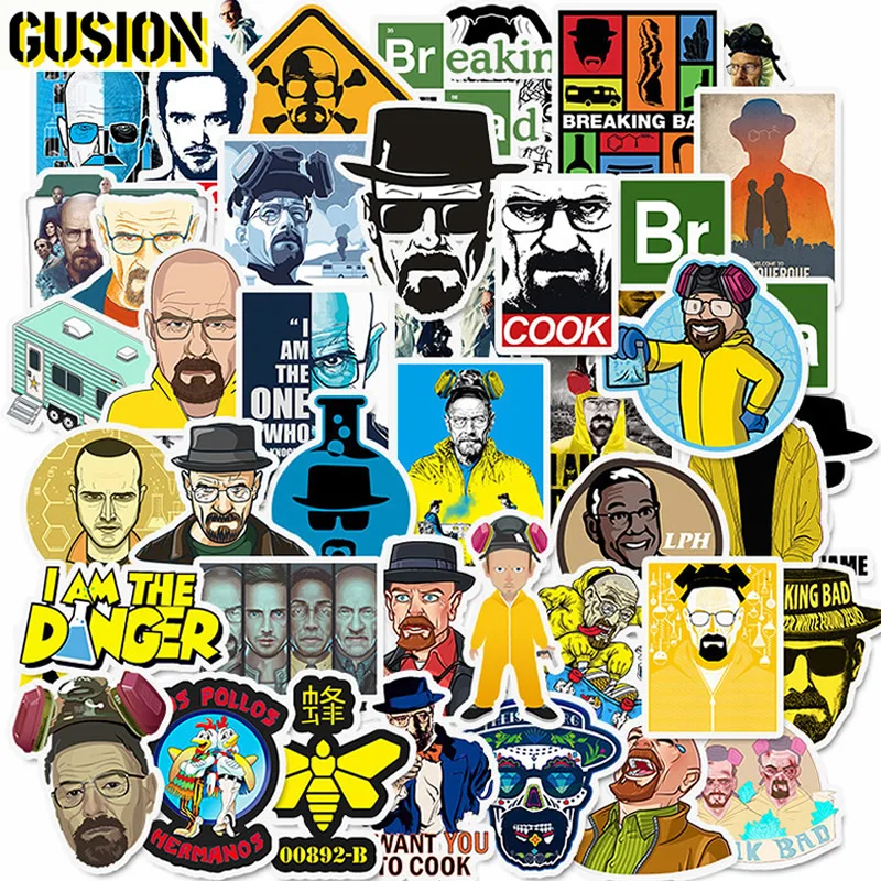 50 шт./упак. сломанные плохие наклейки водонепроницаемый ПВХ скейтборд чемодан