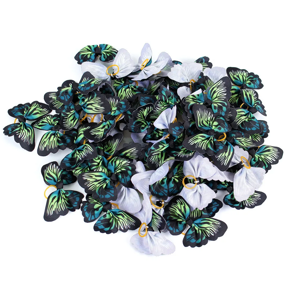 10 шт. разноцветные банты для волос|Аксессуары собак| |