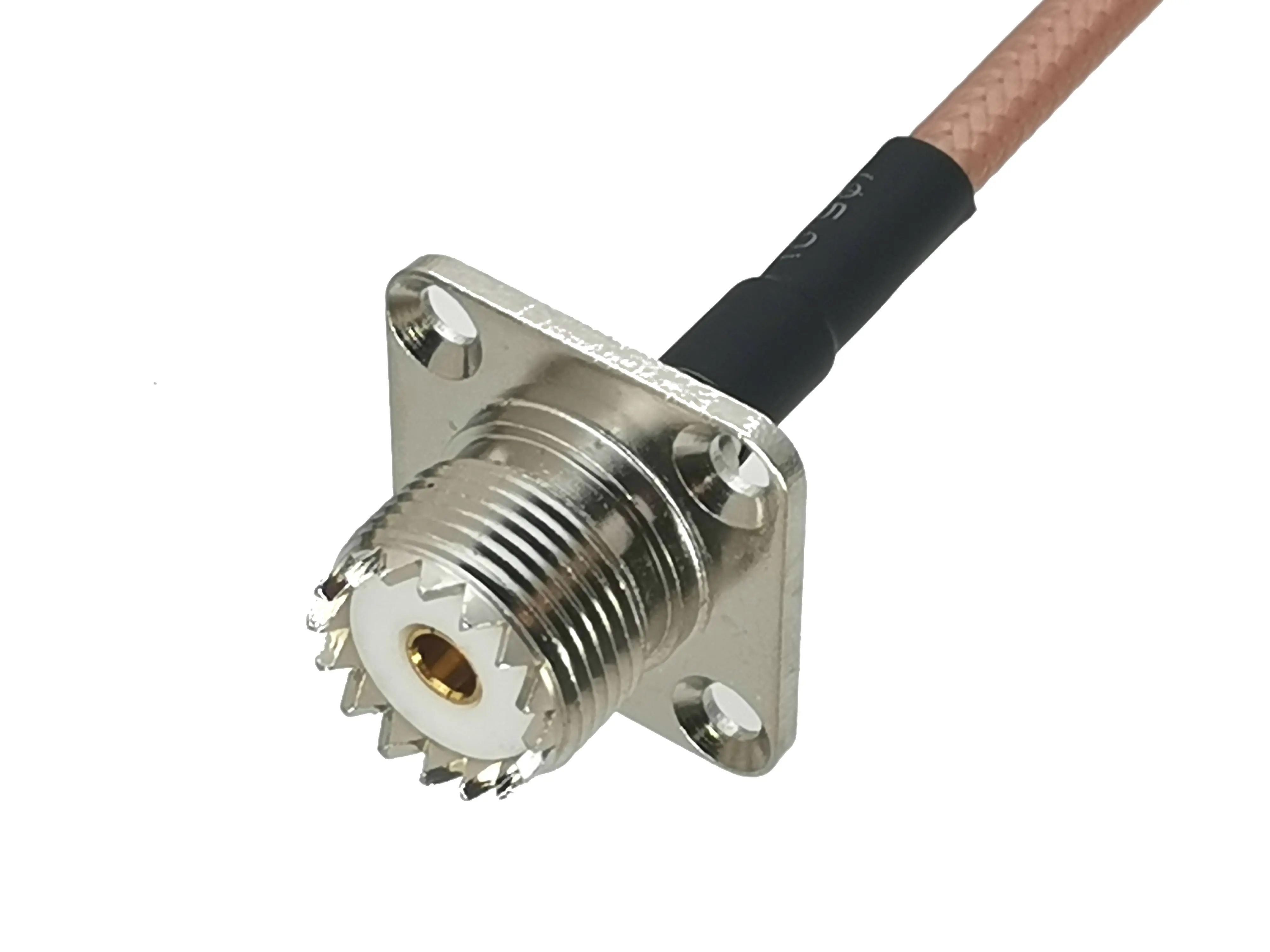 1 шт. RG142 BNC штекер к UHF SO239 гнездовой разъем с 4 отверстиями фланцевый RF