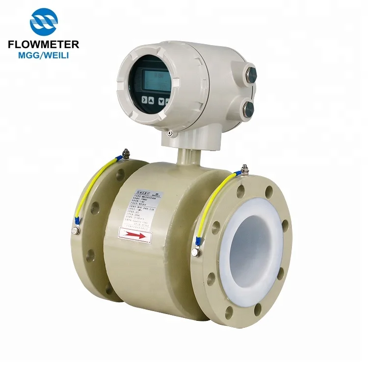 

displaying total flow electromagnetic flowmeter