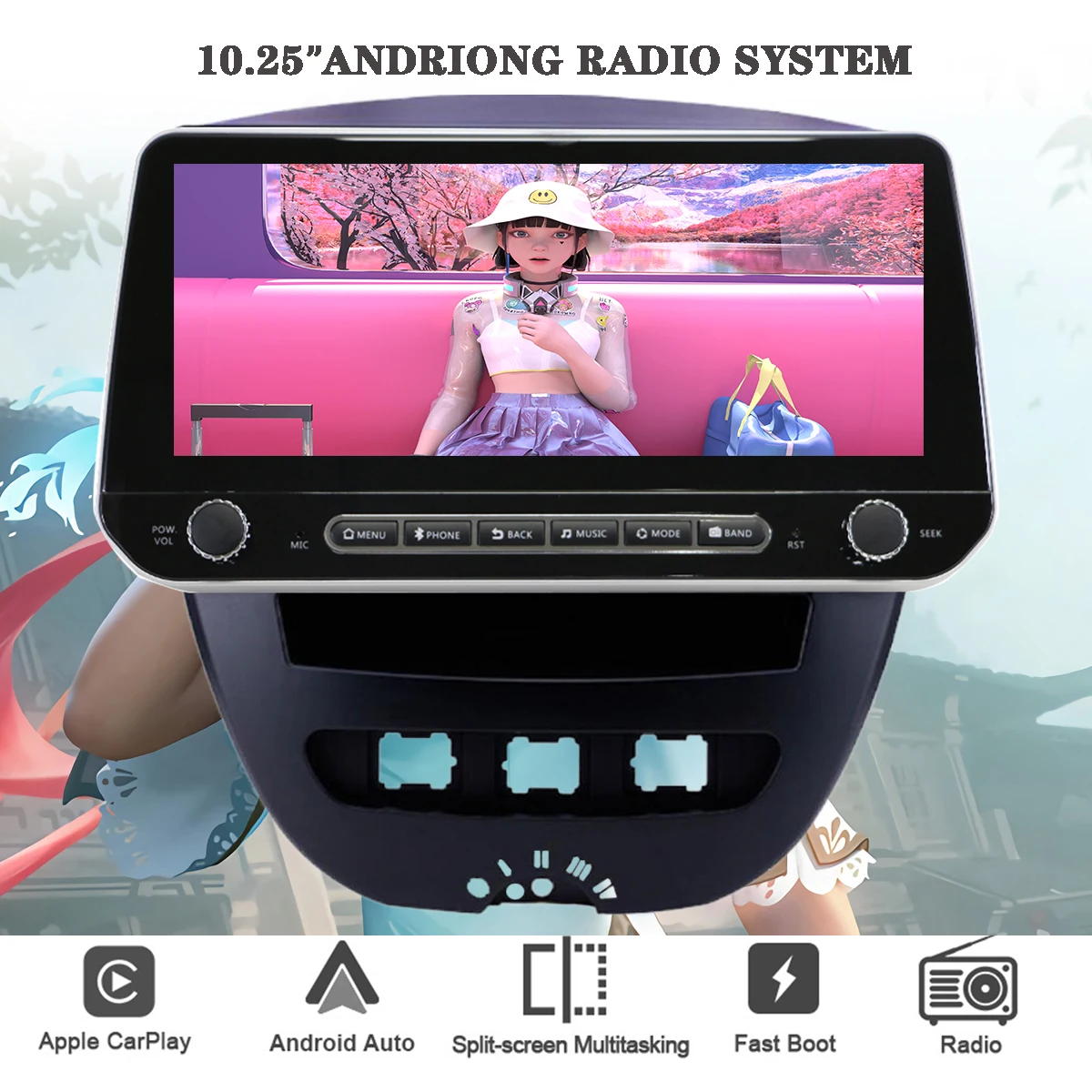 Фото Для Peugeot Citroen C1 Toyota Aygo 2005-2014 автомобильное радио Видео DVD музыкальный плеер CarPlay 2Din головное устройство GPS карта Android 11 8 ядер №2