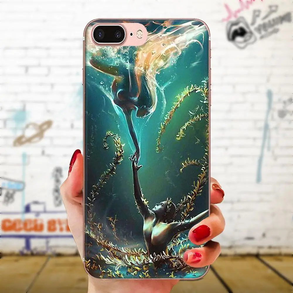 Mermaid Soft TPU Protector Cases For Huawei Honor Nova Note 5 5I 8A 8X 10 Pro 9X Moto G G2 G3 G4 G5 G6 G7 Plus | Мобильные телефоны