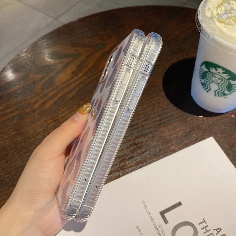 

For iPhone XR Xs X 7 8 11pro New Fashion Fresh Brand Leopard Print Drop-Resistant Phone Case