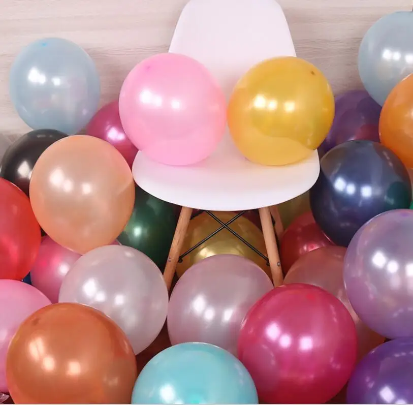 

10pcs 12 Inch Pearl Latex Balloons 3.2g Inflatable Round Air Balls Christmas Wedding Happy Birthday Party Balloons Decoration