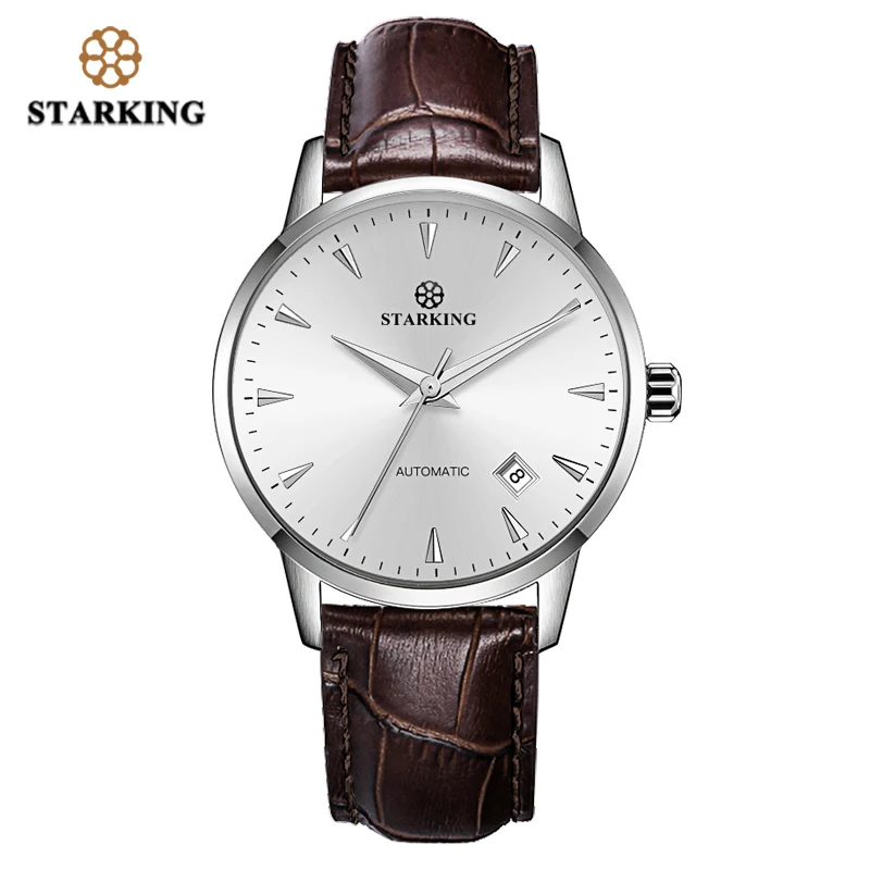 AM0171SL91 Механические Мужские часы STARKING Miyota Movt, наручные часы из нержавеющей стали, сапфировые, автоматические, самовзводные, мужские часы, Relogio 3ATM AM0171 - Цвет: AM0171SL91