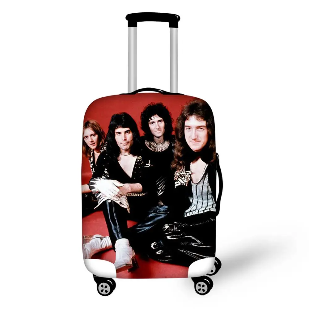 HaoYun Fashion Dust-proof Luggage Cover Queen Band Prints Pattern Travel Accessories Cool Band Design Water-proof Suitcase Cover
