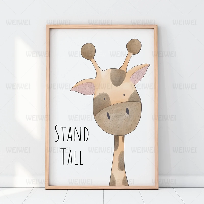Постеры и принты в скандинавском стиле сафари декор для детской комнаты