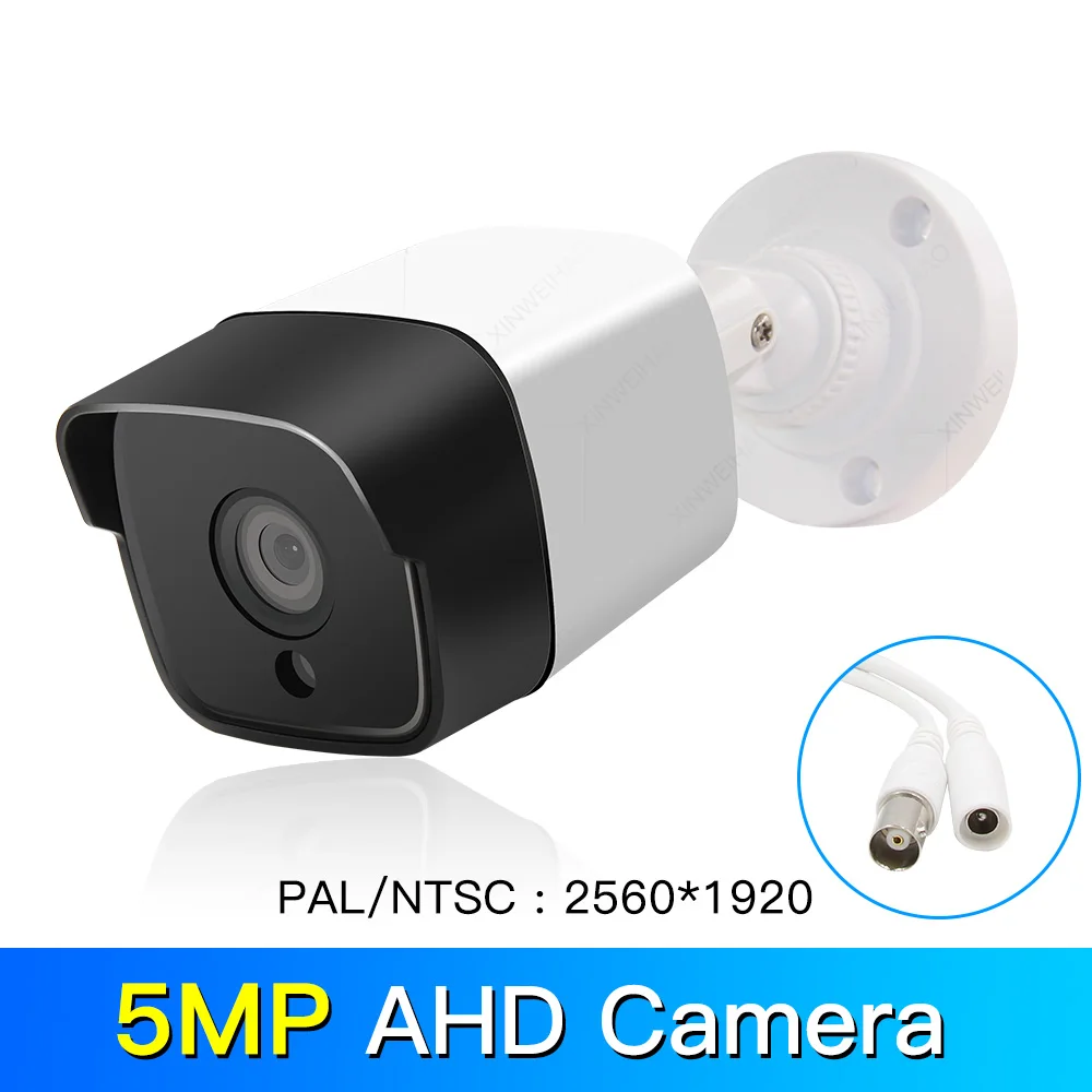 720 P/1080 P/5MP AHD камера аналоговая высокой четкости инфракрасная камера наблюдения AHD CCTV камера безопасности наружная цилиндрическая камера s - Цвет: 5MP