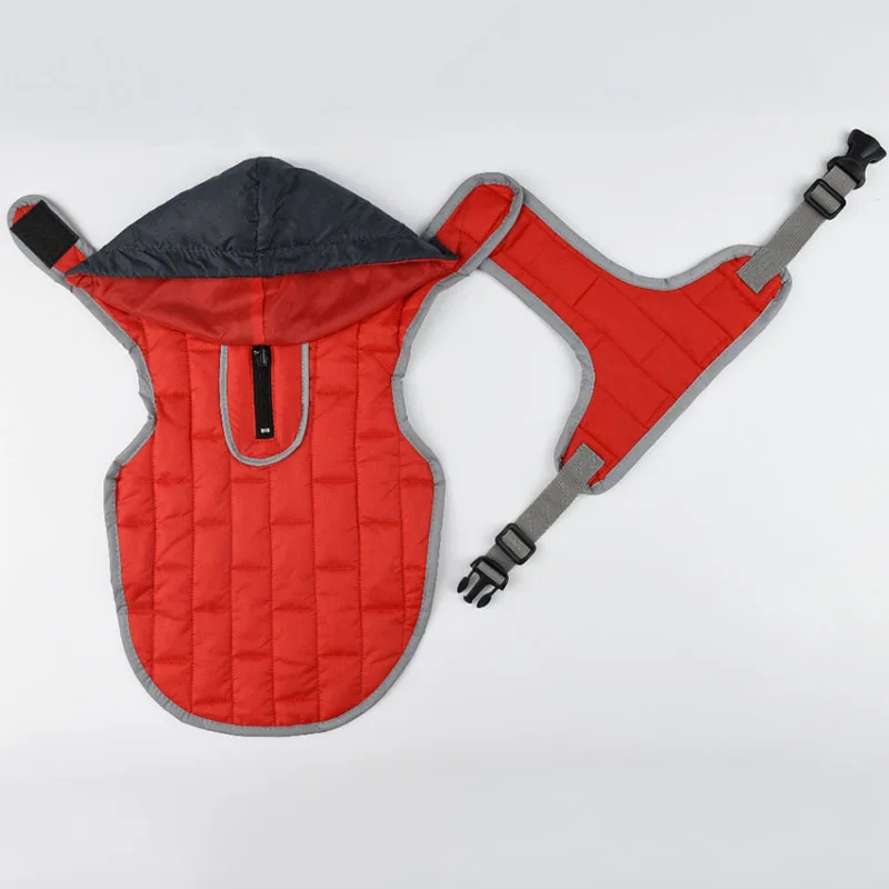 Одежда для собак зимнее водонепроницаемое теплое пальто собаки светоотражающая