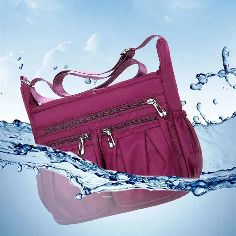 

Women Oxford Nylon Diagonal Cross Bag Youth Fashion Casual Version Ladies Capacity Waterproof Shoulder Bag Solid Color Bag