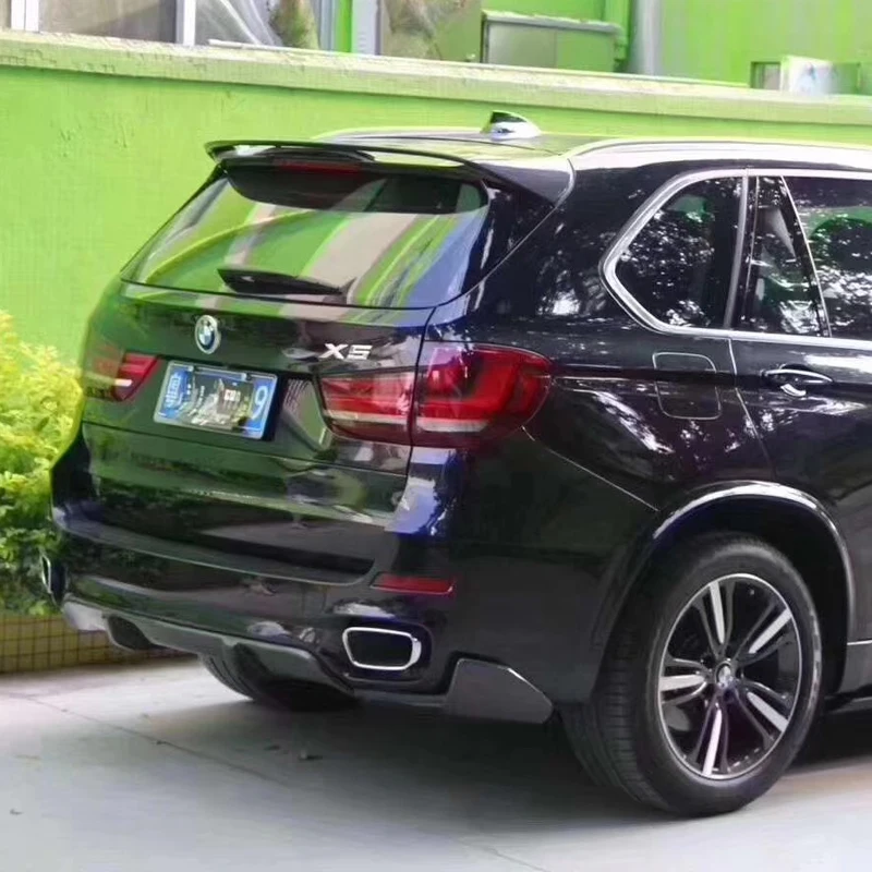 Диффузор для заднего бампера автомобиля с боковыми разветвителями BMW F15 X5 M sport tech