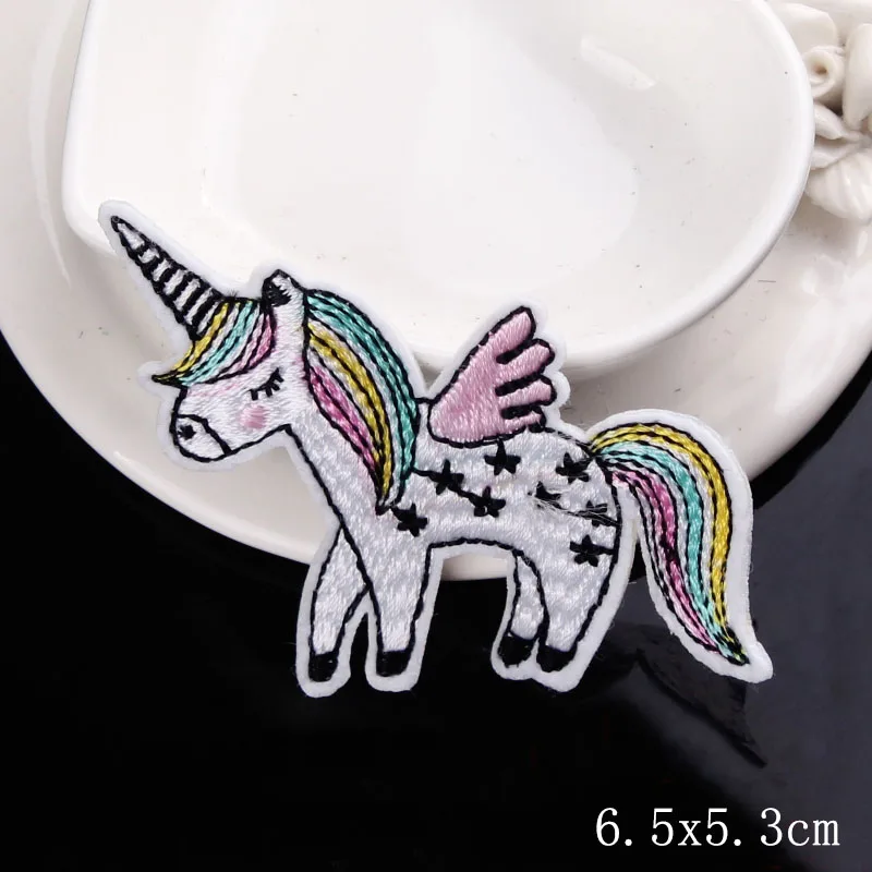 Сделай Сам нашивка единорога утюжок на патчи одежду вышитые для одежды патч