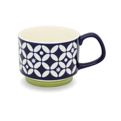 

Japanese vintage ceramic earprint coffee cups can be stacked creative mugs couple breakfast milk cups