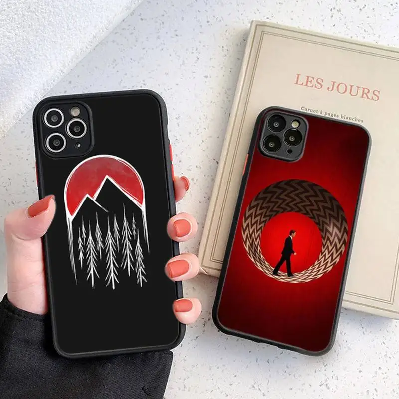 

Welcome To Twin Peaks Phone Case Black Transparent Matte For IPhone 7 8 11 12 S Mini Pro X XS XR MAX Plus Cover Shell