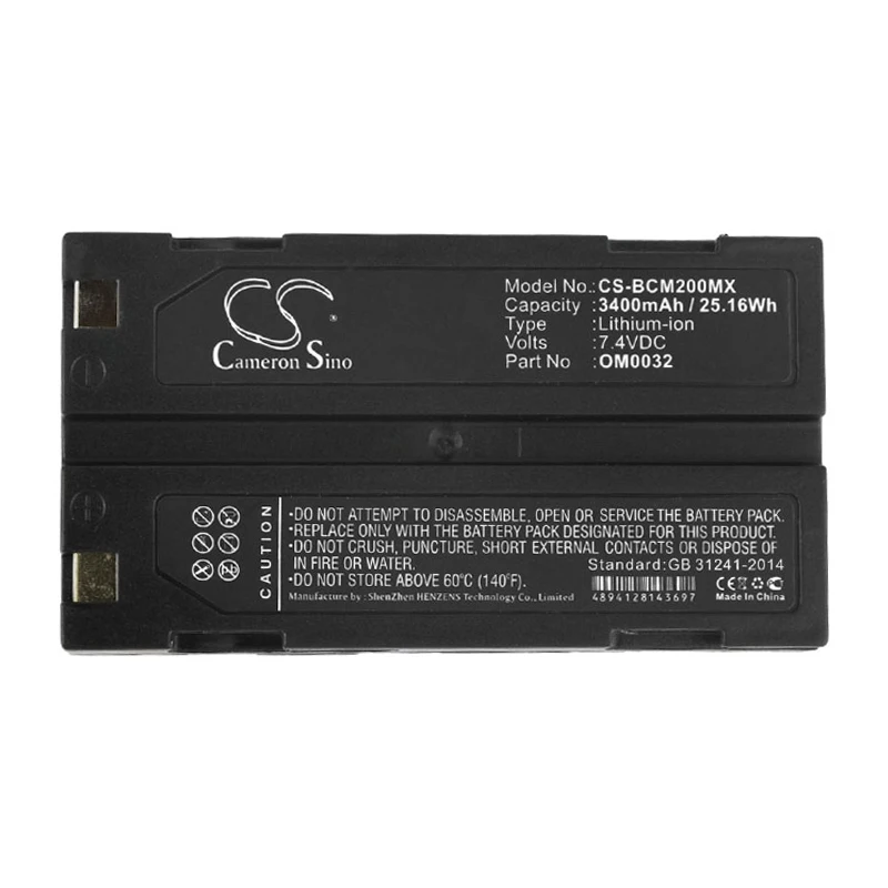 

cameron sino 3400mah battery for BCI Capnocheck II Capnograph Pulse Oximeter MCR-1821J/1-H OM0032