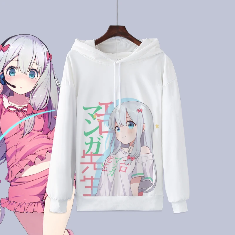 

Толстовка унисекс с капюшоном, худи для косплея «эроманга-сенсей», утепленный флисовый Топ, пальто с капюшоном, свитшот, костюм для женщин и ...