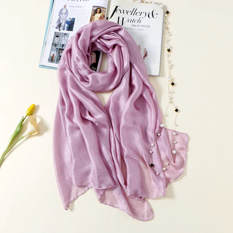 Лето 2020 Новая женская однотонная Солнцезащитная шаль шарф для женщин льняные