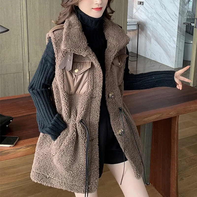 Новинка весенне зимний жилет без рукавов Женский Длинный женский куртка Женские