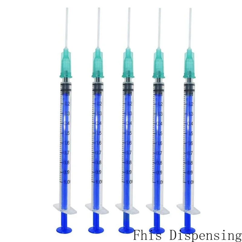 

1ml 1cc Syringe with Plastic Blunt Needle Great for Refilling Measuring or Feeding Pack of 10