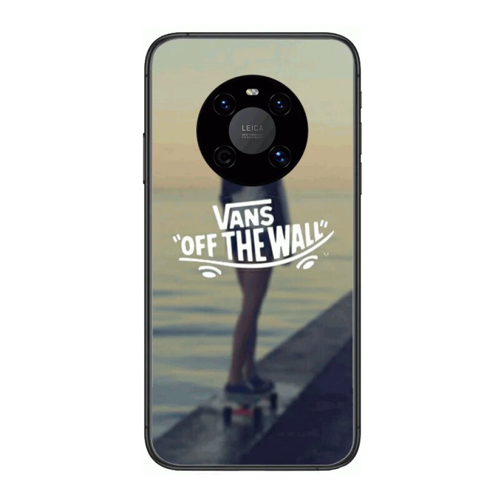 

V-VANS Fashion Shockproof Phone Case For Huawei mate 30 10 20 40 Lite Smart Z Pro Black Etui 3D Coque Painting Hoesjes case