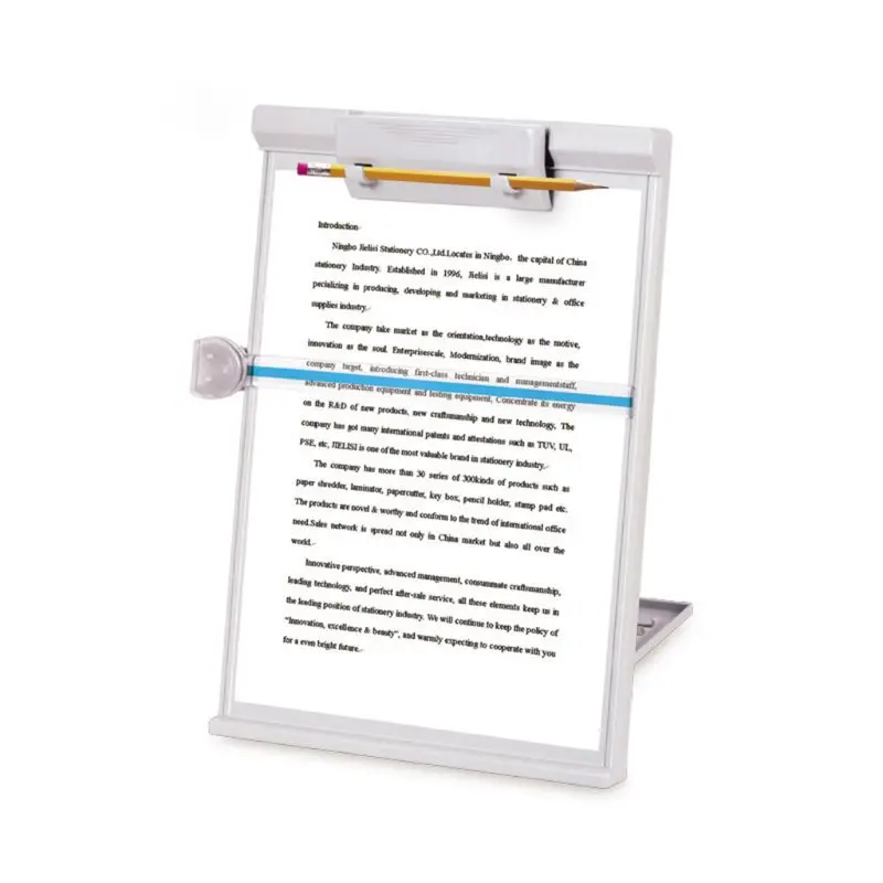 Plastic Book Stand Holder Adjustable Computer Document Rack Reading Typing Frame | Дом и сад