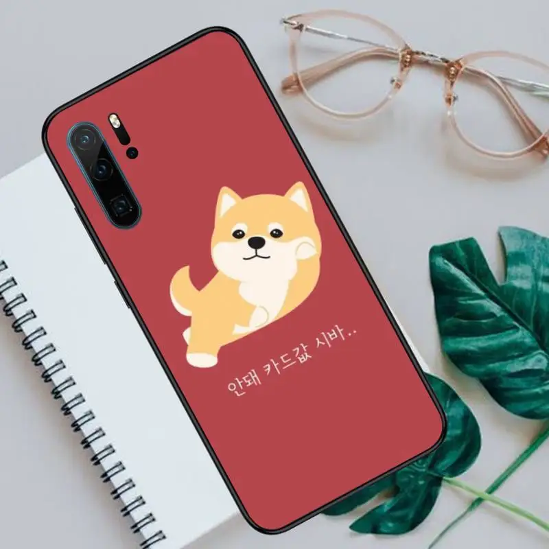 

Japanese cartoon corgi Phone Case For Huawei honor Mate P 10 20 30 40 i 9 8 pro x Lite smart 2019 nova 5t shell funda coque