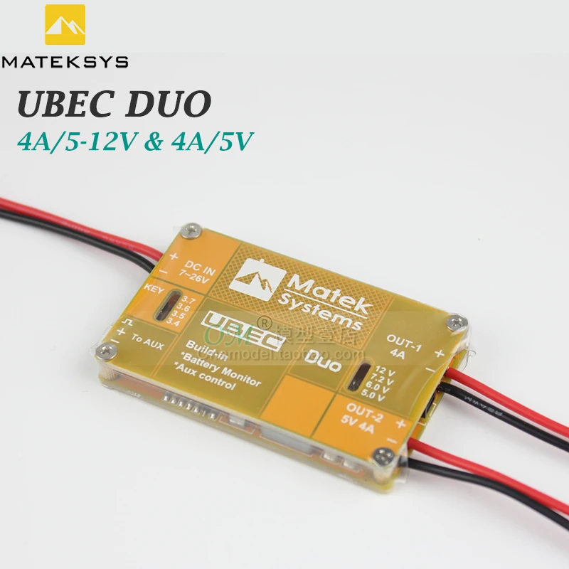 Оригинальная система Matek UBEC DUO 4A/5 ~ 12 В и для радиоуправляемого квадрокоптера