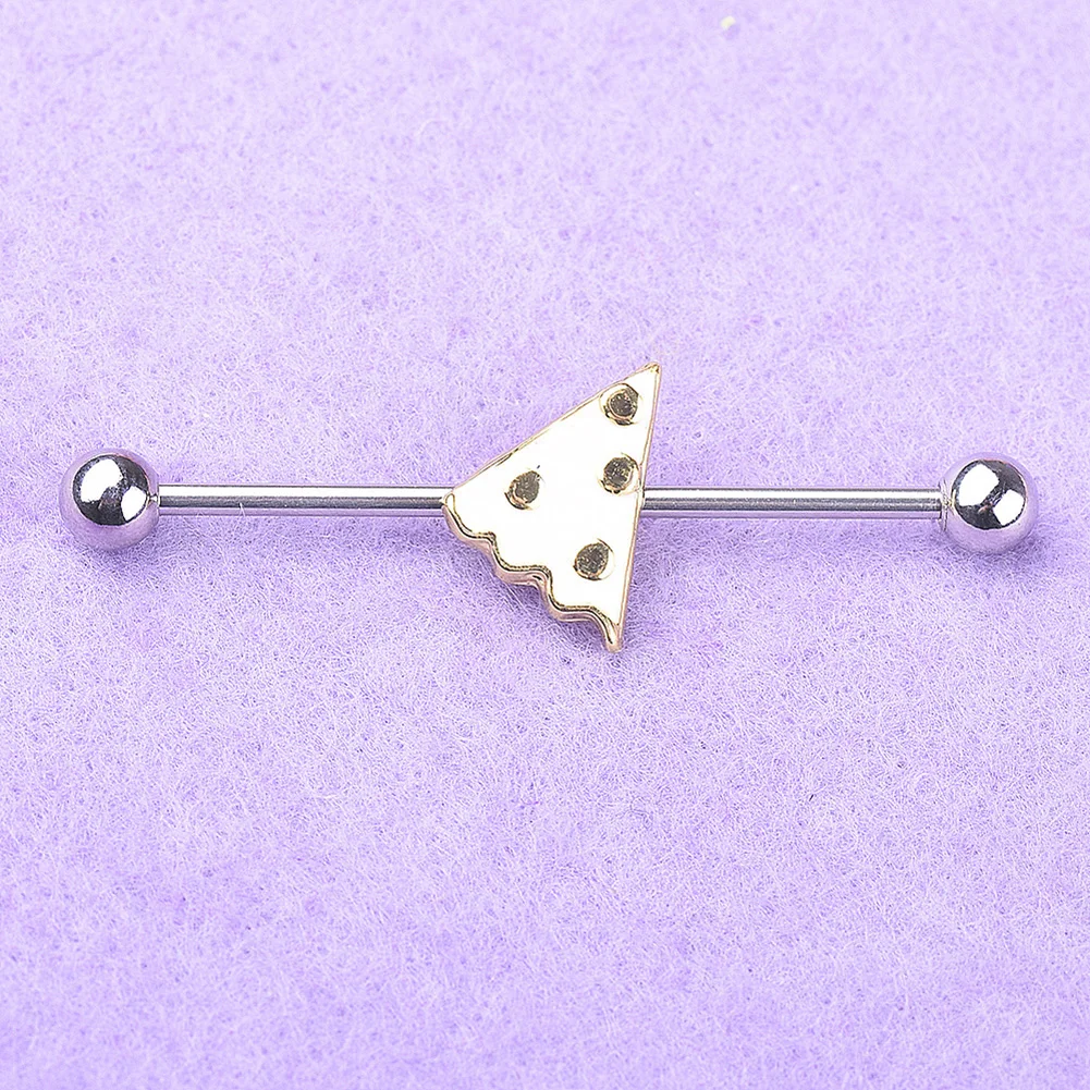 Женские пиццы штанга в ухо хрящевой пирсинг серьги из нержавеющей стали |