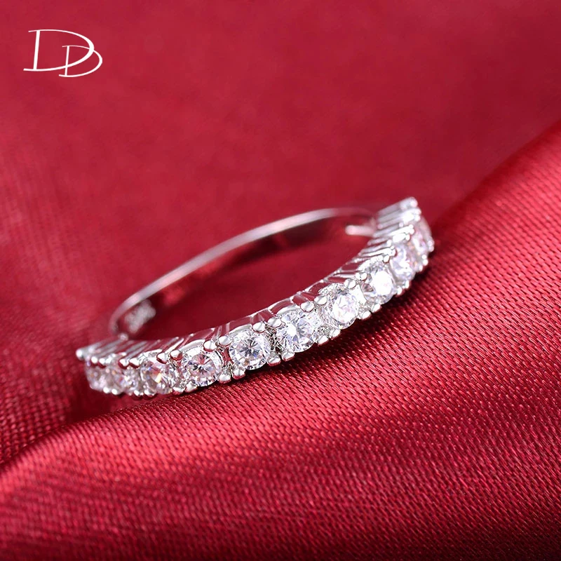 Женские кольца серебряного цвета опт украшения из горного хрусталя AAA для