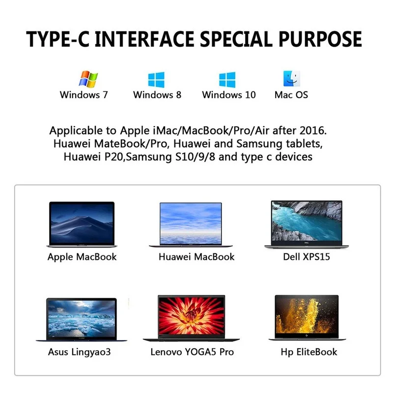 usb c dock mst dual hdmi compatible dual screen dual display adapter hub laptop docking station for lenovo thinkpad hp dell xps free global shipping