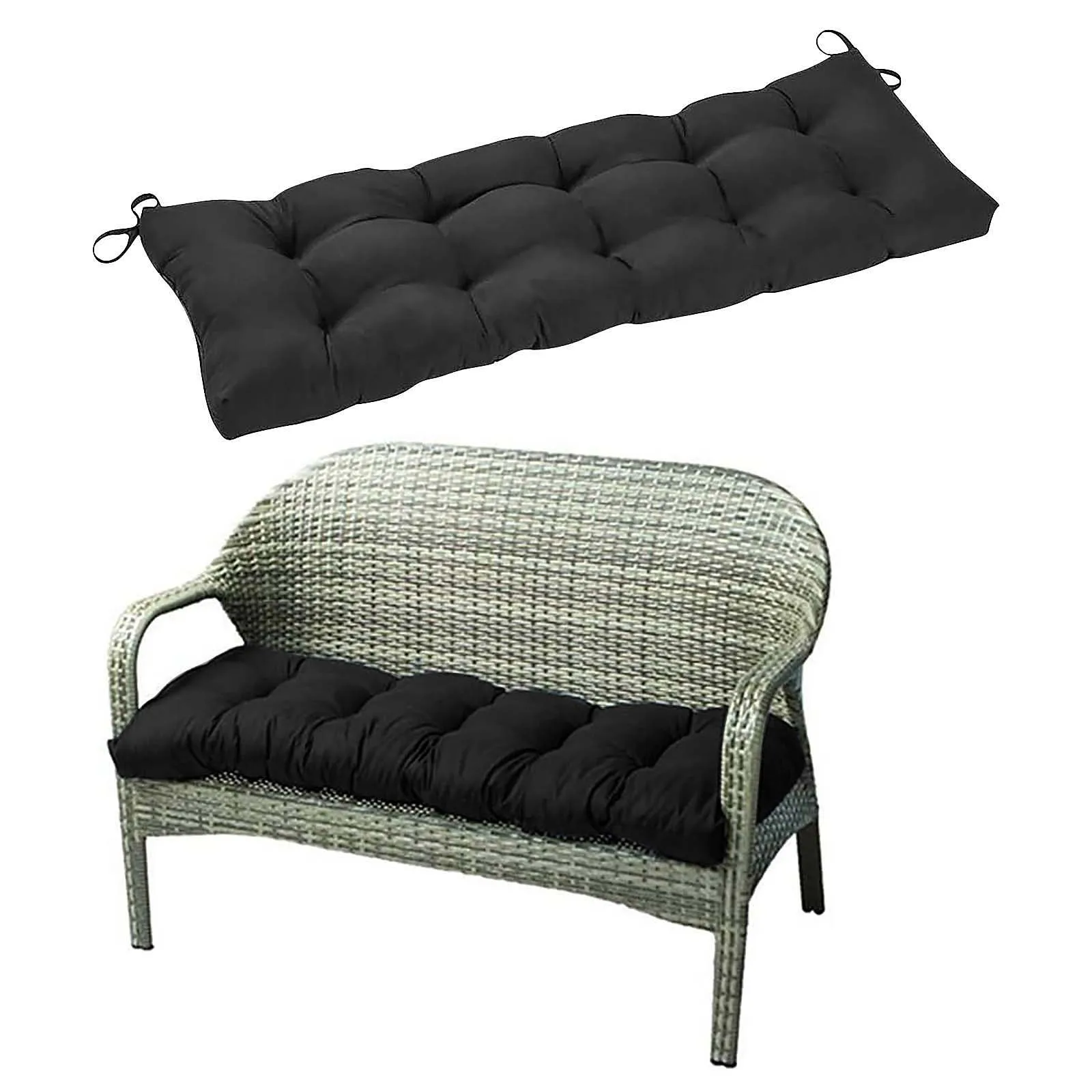 

Solid Long Cushion Mat For Recliner Rocking Rattan Chair Folding Thick Garden Sun Lounge Seat Cushion Sofa Tatami Mat No Chair