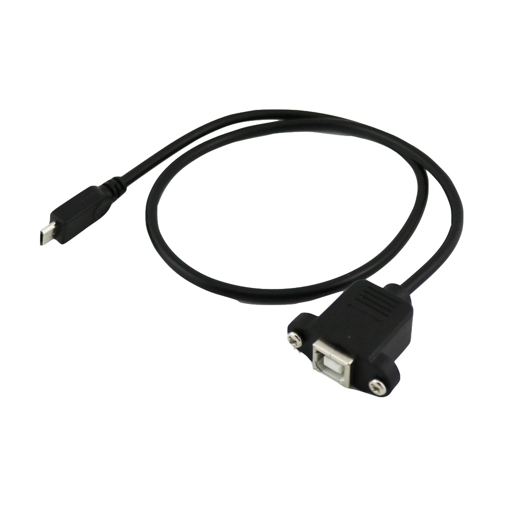 20x Printer Panel Mount USB 2.0 B Female Socket to Micro 5 Pin Male Connector Cable Cord 1FT/1.5FT | Электроника