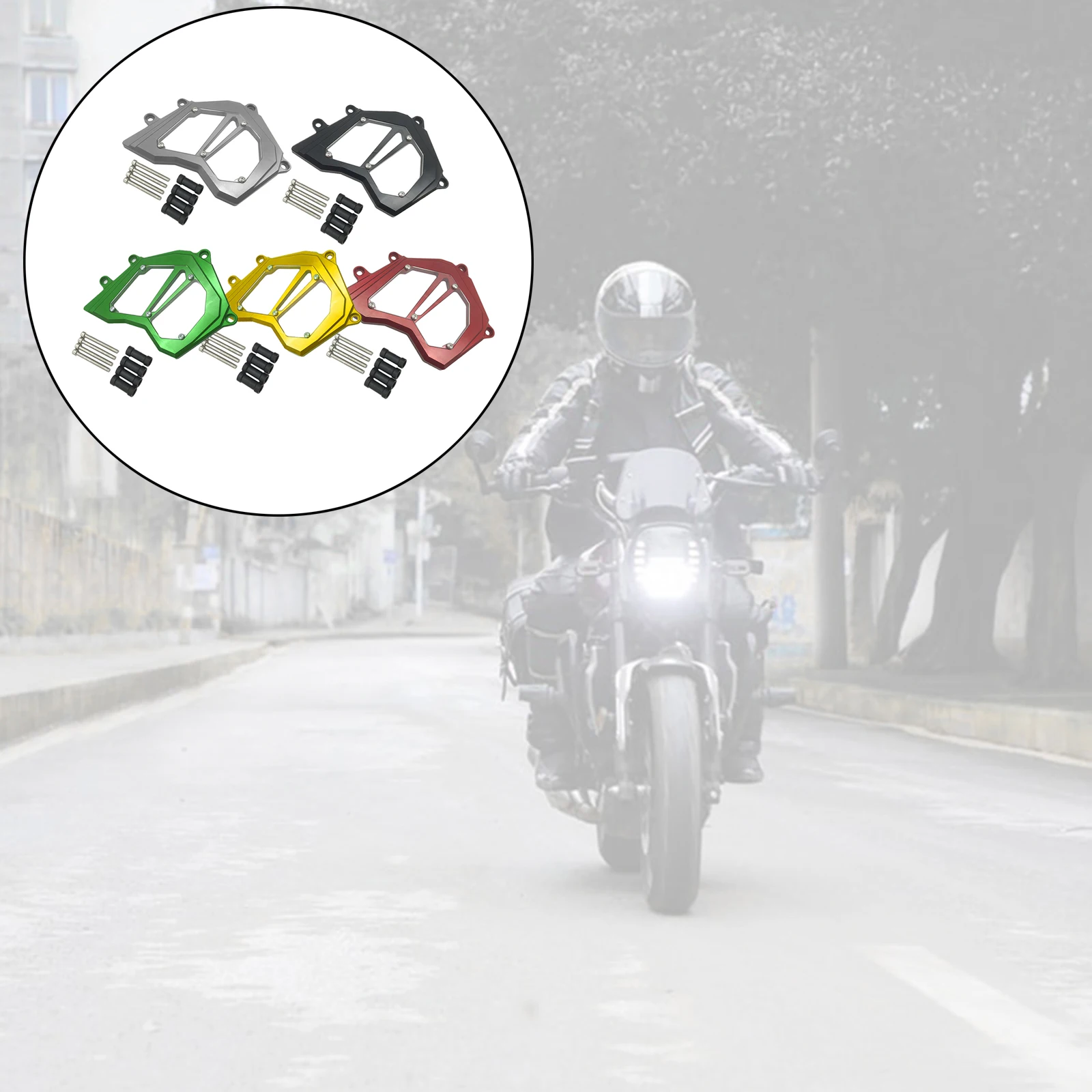 

Motorcycle Aluminum Front Sprocket Cover Durable Chain Guard Kit for KAWASAKI ZX10R 2013 2014 2015 2016 Parts Premium