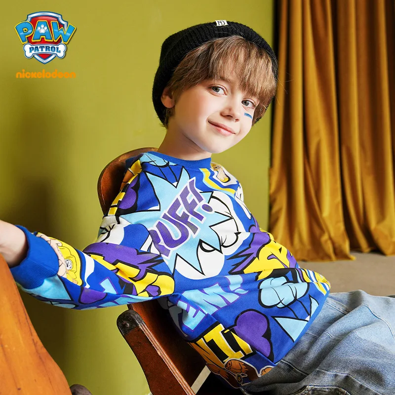 

Paw Patrol Boys and Girls Casual Sweatshirt Autumn and Winter Hooded Sweater Fashion Sweater Teenager Clothing Kids Gifts Tops