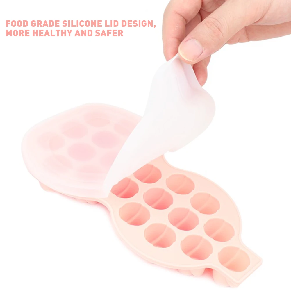 

Soft Silicone Ice Cube Trays Rose Cell Ice Cube Trays with Lid for Whiskey