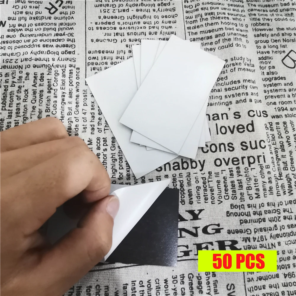 2X3.5 &quot-90x50мм DIY клейкая магнитная визитная карточка 50 шт. посылка