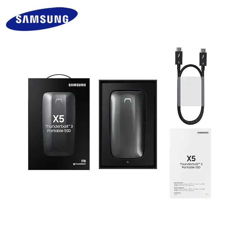 SSD SAMSUNG X5 портативный 1 ТБ 500GB 2800MB внешний жесткий диск USB HD 2 твердотельный для