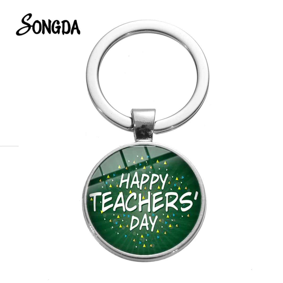 Счастливый День учителя брелок Замечательный подарок для лучшего с принтом в