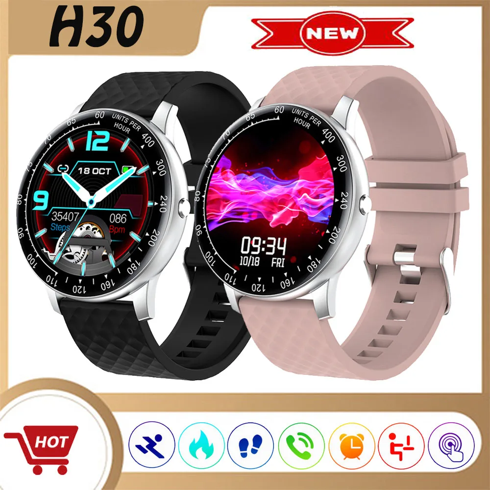 

2021 Smart Watch Men H30 Hear Rate Monitor Fitness Tracker Digital Clock IP68 Waterproof reloj hombre Smartwatch Smart Bracelet