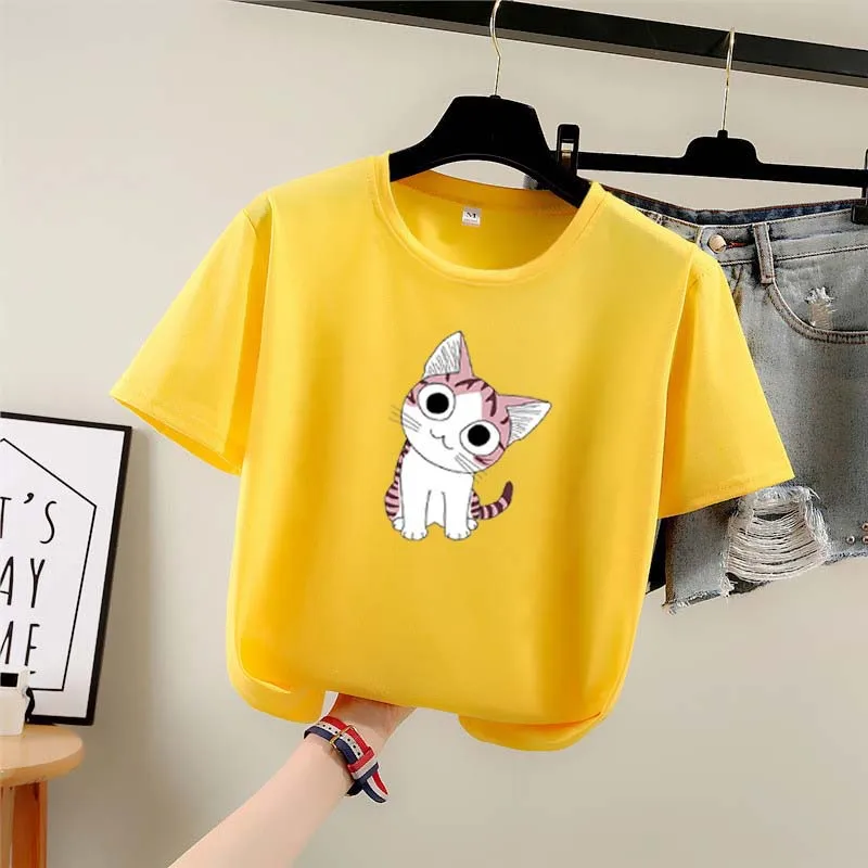 

Shirt Women tshirt Summer Funny Short Sleeve O-neck Tops&Tees Streetwea one