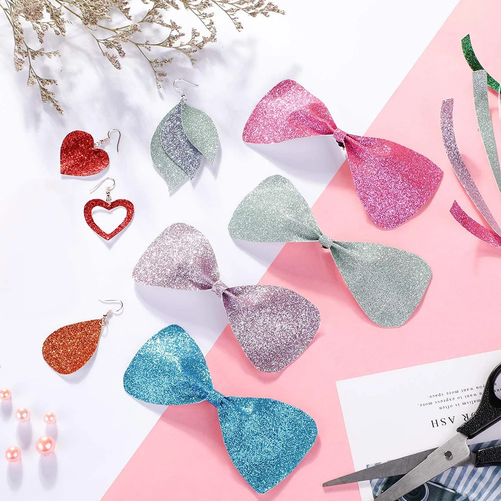 

20pcs Faux Leather Sheets DIY Glitter Fabric Sheet Wedding Decoration