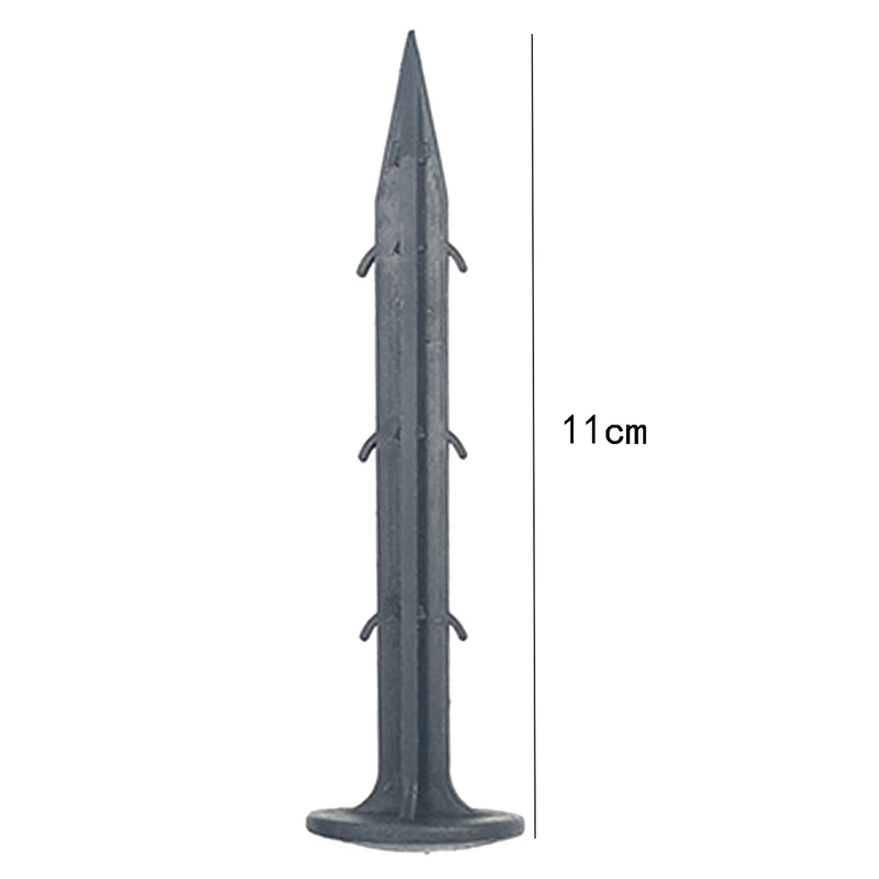 

50pcs Ground Nail Film Fixed Garden Pegs PP Outdoor Mulch Shading Black Reusable